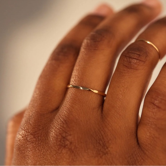 Catbird Candy Wrapper Gold Ring - Picture 3 of 16